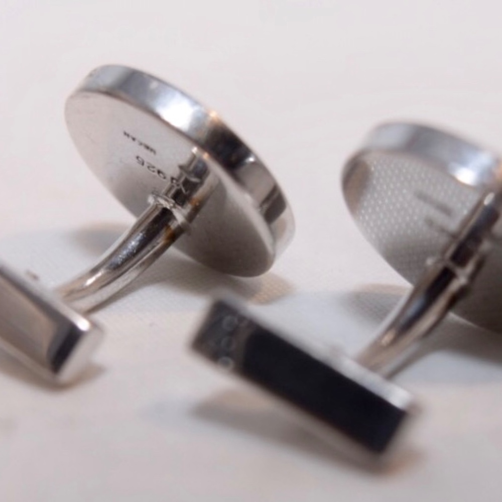 Louis Vuitton Cufflinks w/Damier Ebene Case - Picture 8 of 8